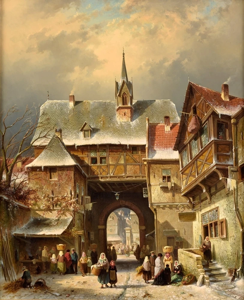 Charles Leickert - 112, Vista invernale sulla città